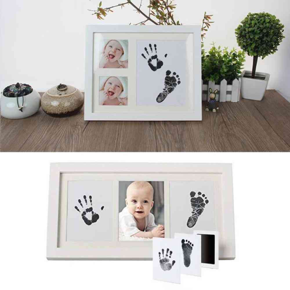 Cute Safe Non-toxic Baby Inkless Handprint Footprint Kit