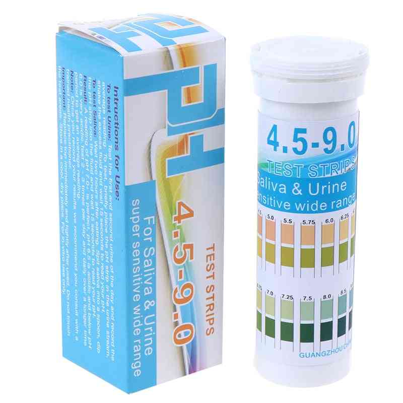 Flaske ph test papir række urin spyt indikator strimler