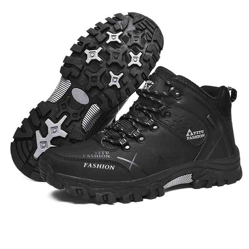 Men's Winter Waterproof Leather Sports Boots