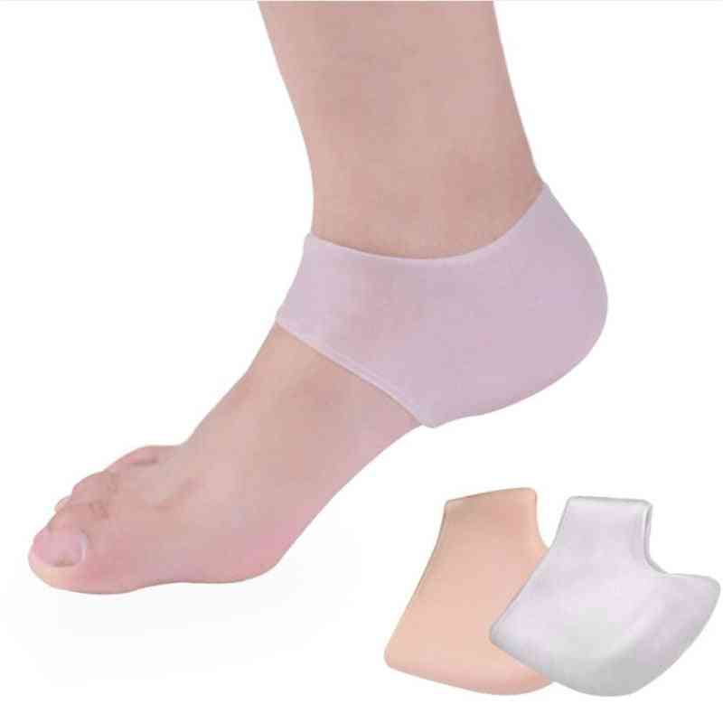 Silicone Heel Insole Socks Gel Footing Care Pad