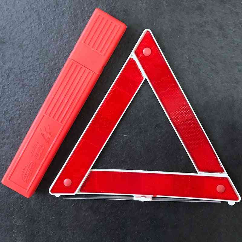 Bilfare reflekterende advarselsskilt, sammenleggbar trekantet nødrefleks for bilhavari