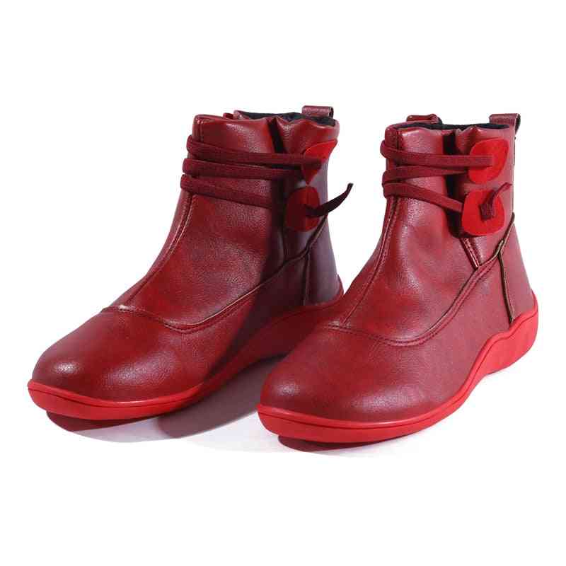 Winter Sports Cross Strappy Ankle Boots
