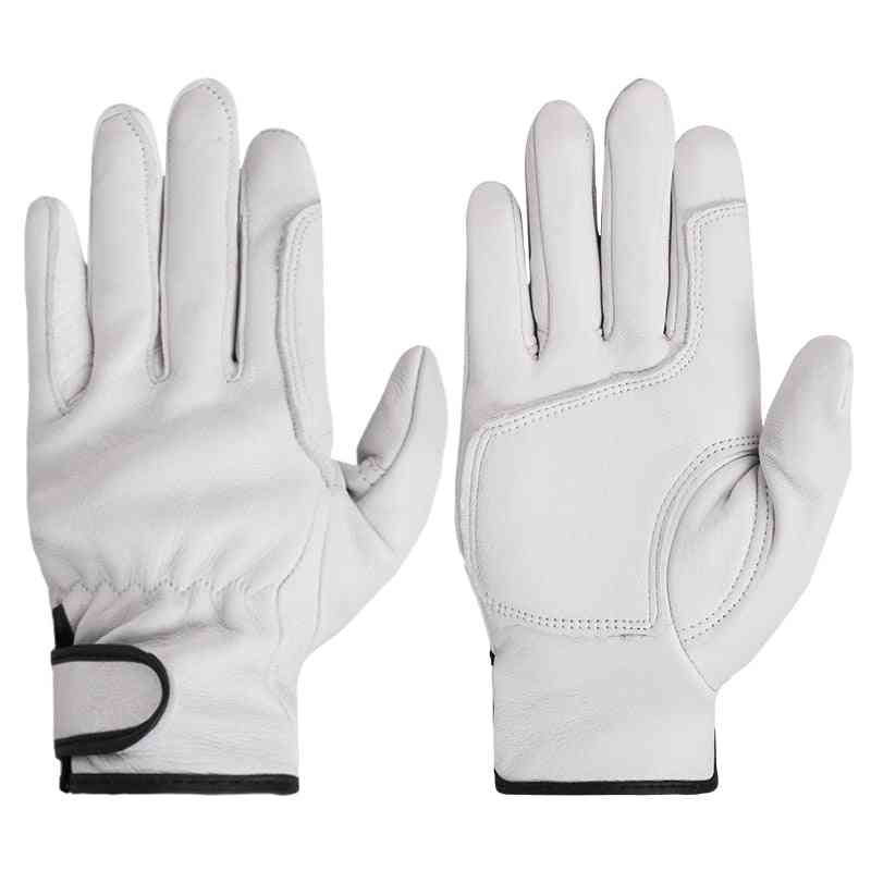 Soft Thick Comfortable Industrial Leather Safety Gloves