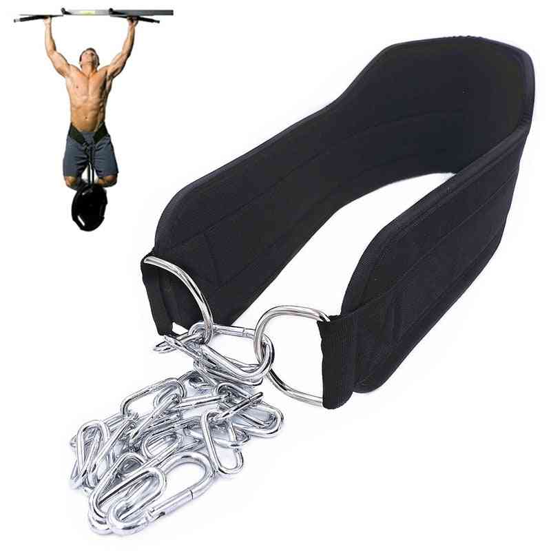 Weight Lifting Dip Belt With Chain For Fitness