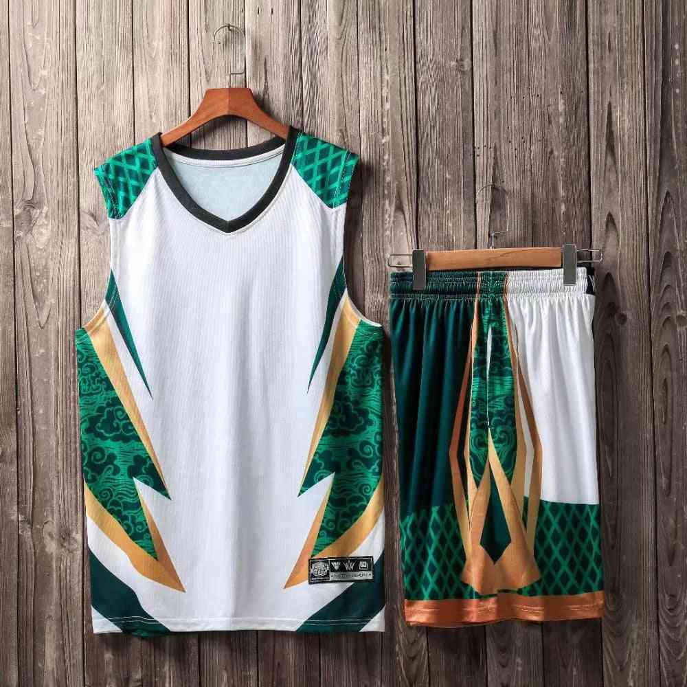 Men's Kids Basketball Jerseys Suit, Youth Basketball Uniforms