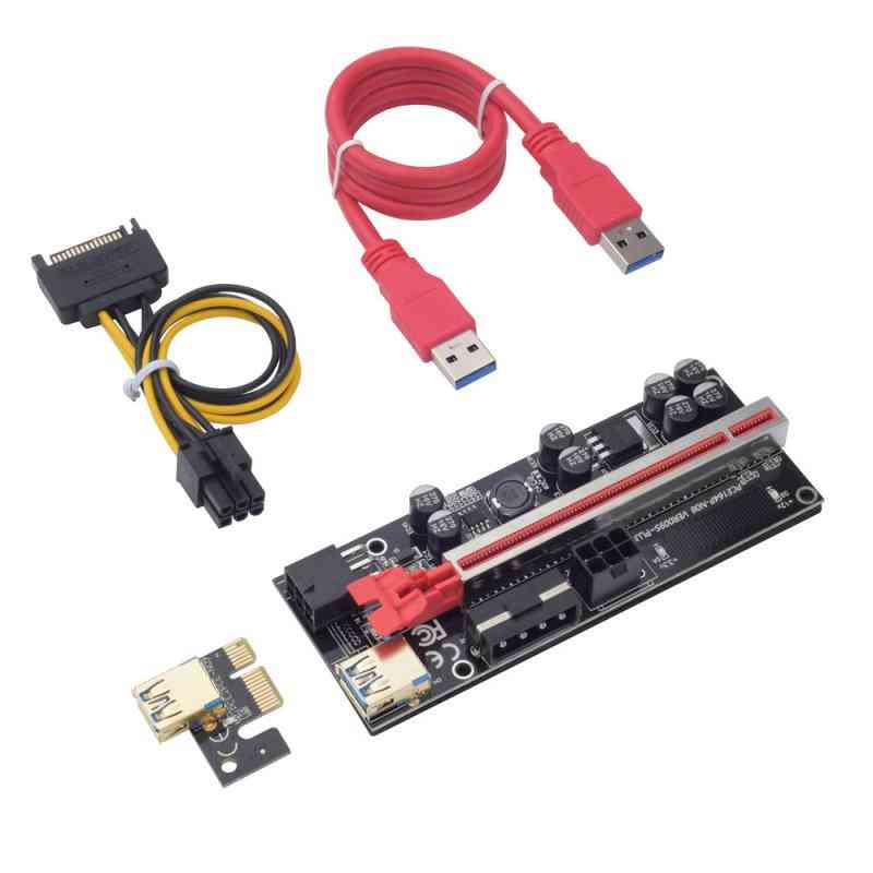 Riser Card Express Pcie Extender Cable Power For Video Card