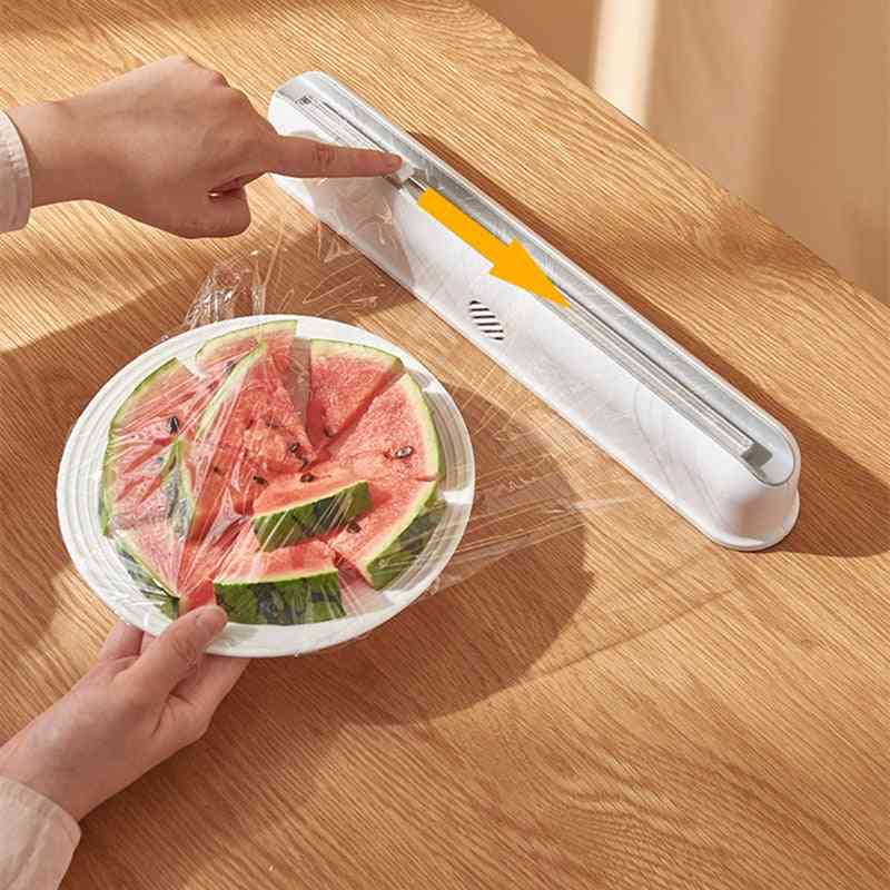 Wall-mounted Suction Cup Adjustable Plastic Wrap Cutter