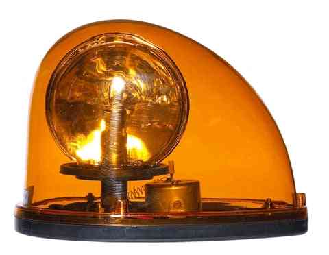 Lågljud glödlampa roterande varningssignal lampa