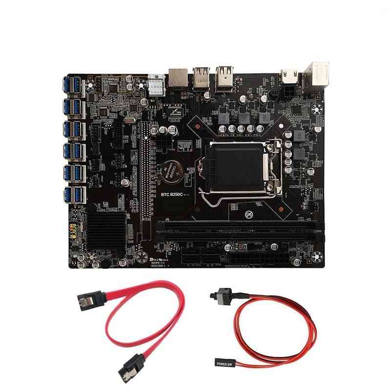 Mining Motherboard With Sata + Switch Cable