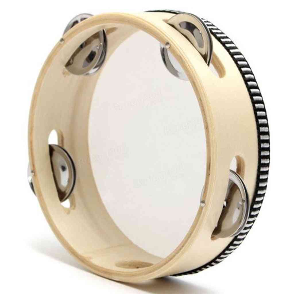 Fårskinn huvud tamburin trumma musikinstrument