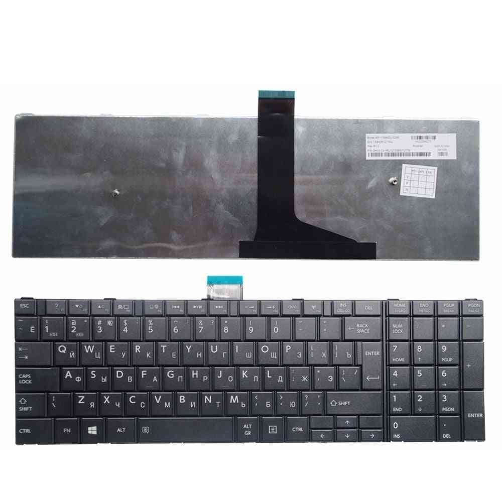White Black Keyboard For Toshiba Satellite Laptop