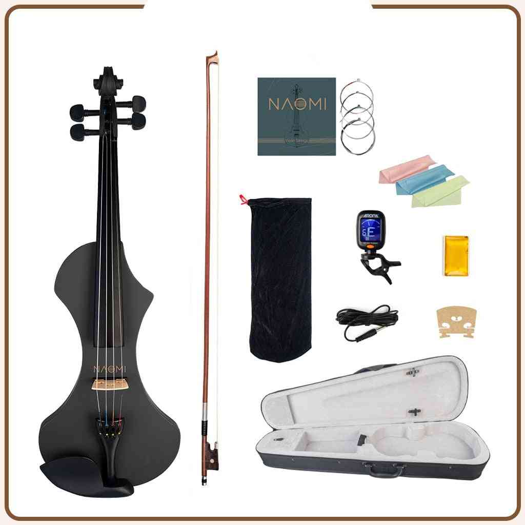 Silent Electric Solid Wood Violin Set