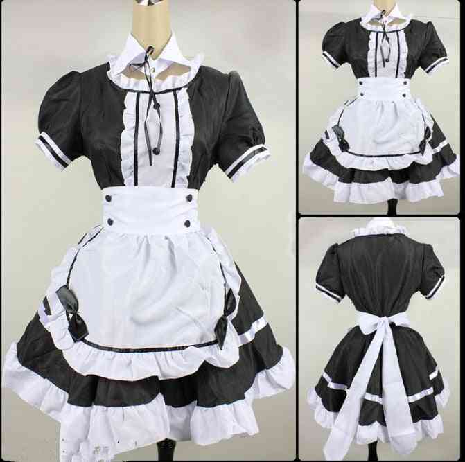 Halloween Maid Dress Costume Kawaii Anime Outfit Short Sleeve