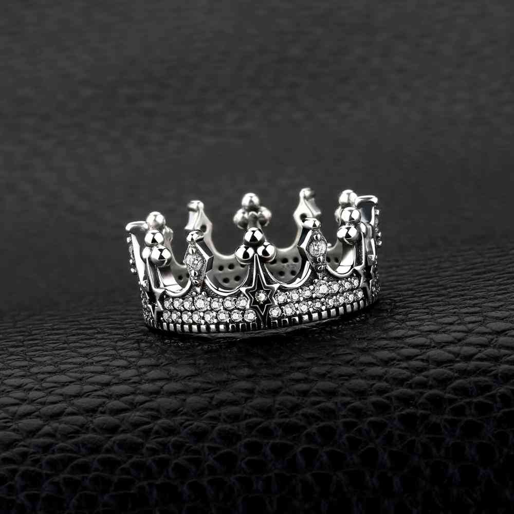 Jewelrypalace Vintage Tiara Crown Solid Sterling Silver Cubic Zirconia
