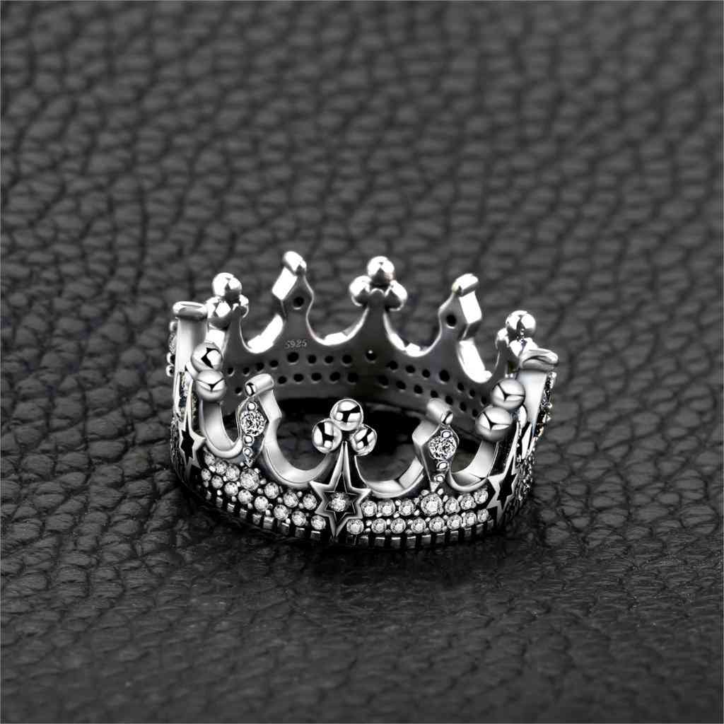 Jewelrypalace vintage tiara krone massiv sterling sølv cubic zirconia