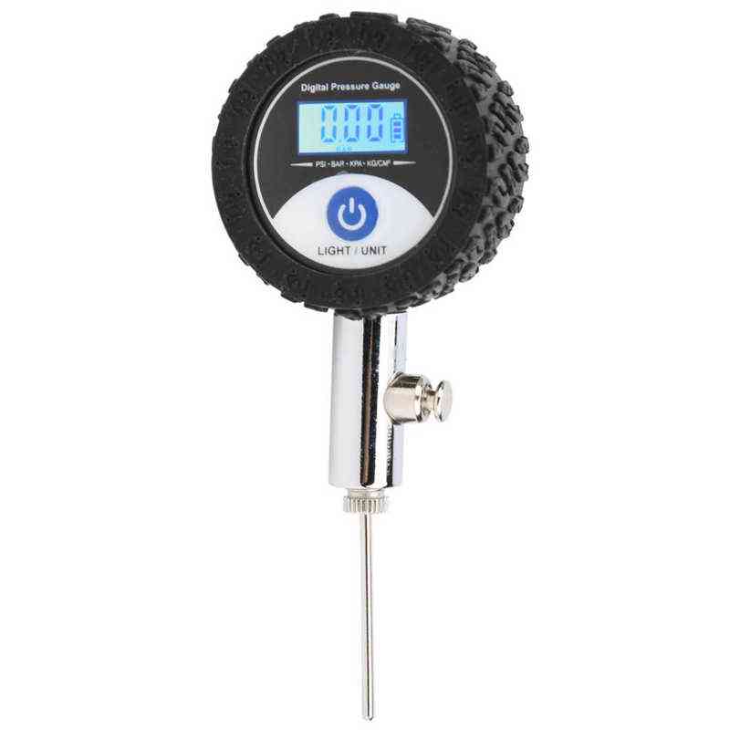 Mini Pressure Gauge Metal Handheld Soccer Barometer Ball