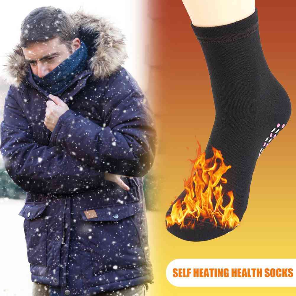 Durable Self Heated Socks Wear-resistant Self Heated Socks Winter Magnetic Therapy Warm Healthy Socks For Outdoor Sports Health