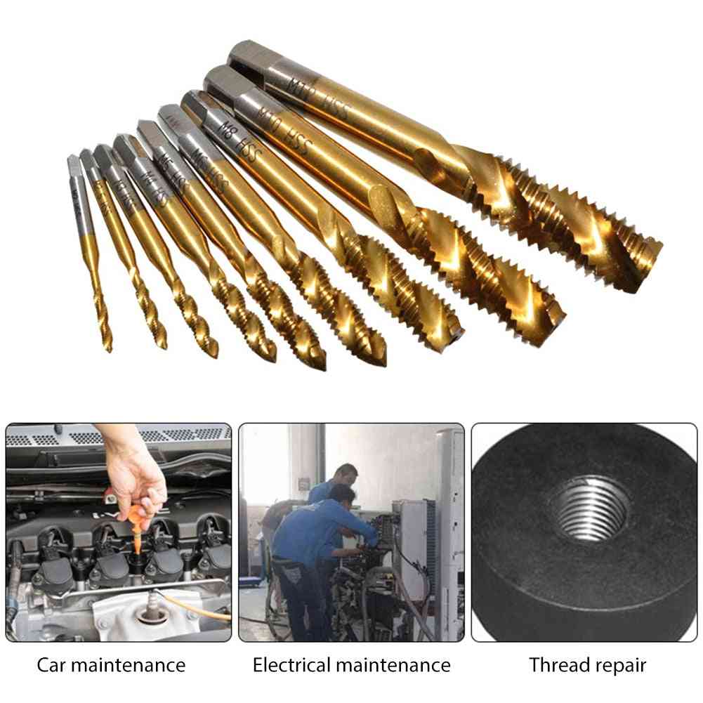 Spiral Pointed Taps - Tapping Thread Forming Drill Bits