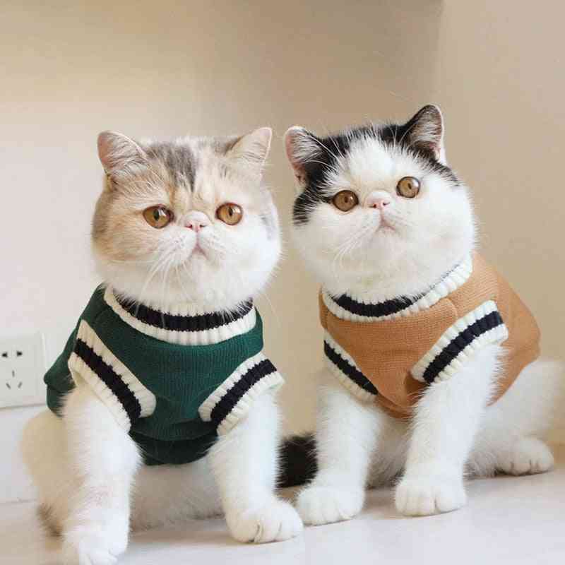 Christmas Cat Dog Sweater Pullover Winter Clothes Coats & Jackets