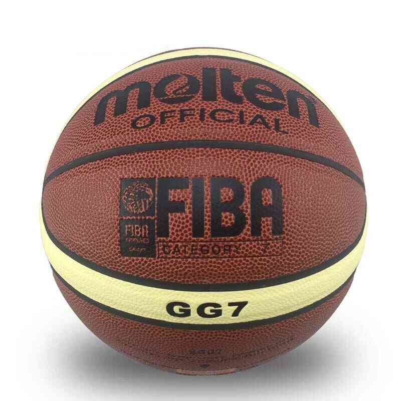 New Arrive Outdoor Indoor Size 7 Pu Leather Basketball Ball