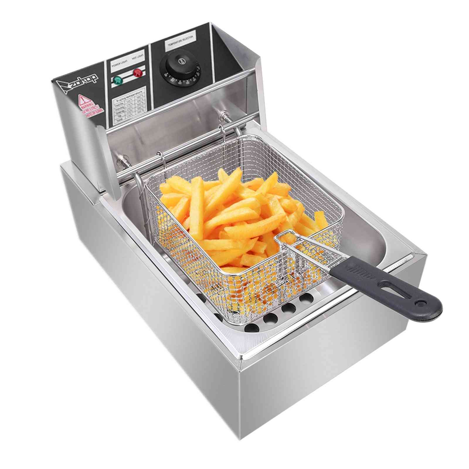 2500w 6l Stainless Steel Single Cylinder Electric Fryer