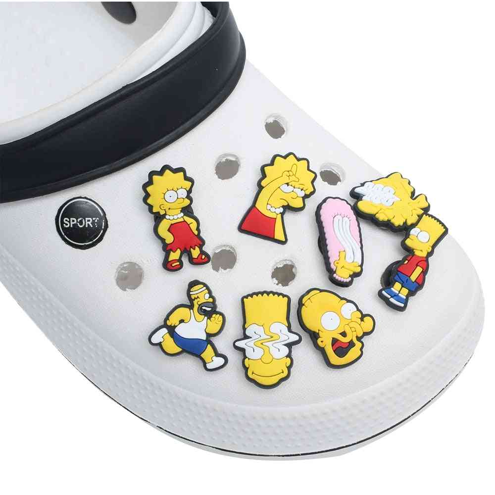 Homer Bart Lisa Pvc Shoe Charms Accessories For Kidz