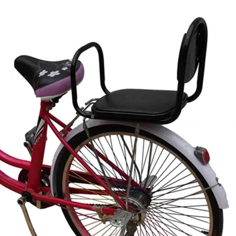 Cykelbagsæde med ryg og gelændere