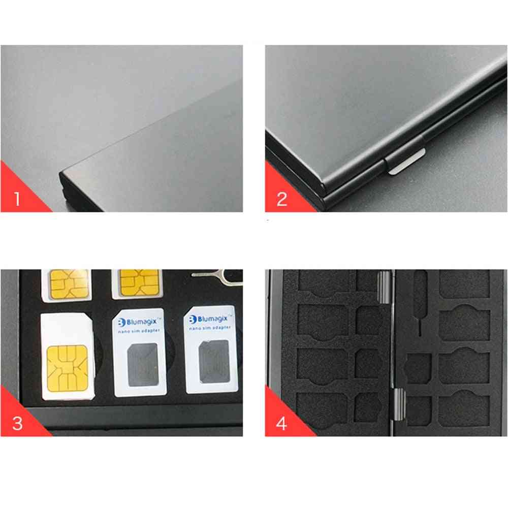 Case Silver Aluminum Portable Storage Box Protector Holder