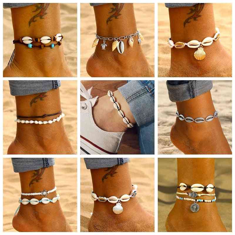 Beach Shell Anklets