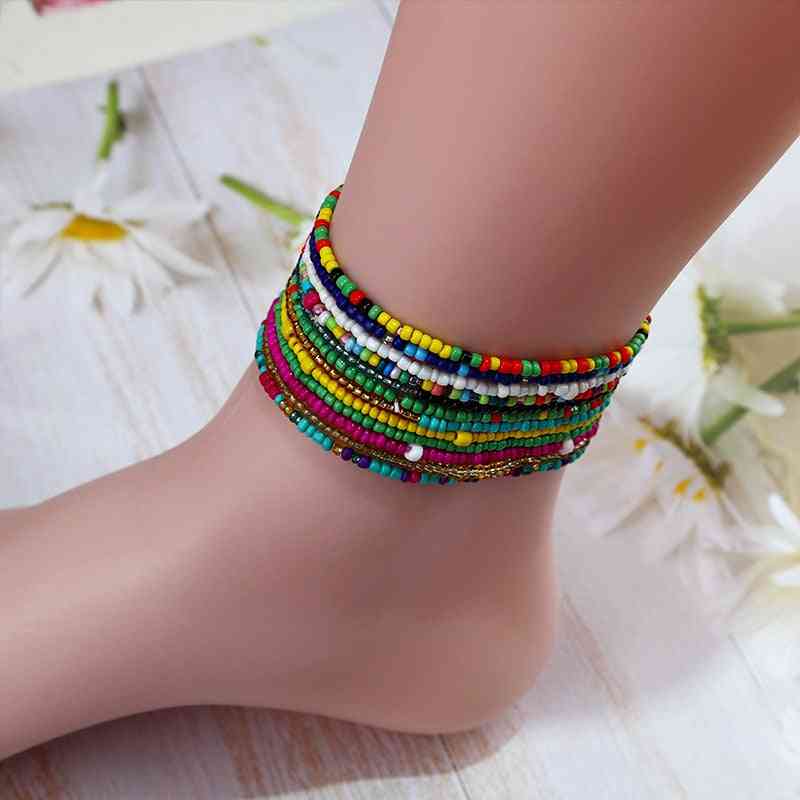 Mixed Irregular Beads Anklets