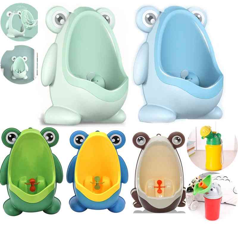 Kids Frog Baby Potty Toilet Urinal Kids Potty Training Baby Pee Toilet Infant Bathroom Wall-mounted Urinal Kid Travel Potty