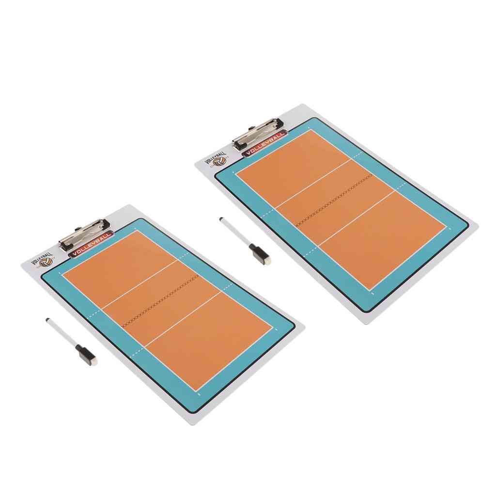 Portable Volleyball Coaches Board Clipboard  Multipurpose Dry Erase