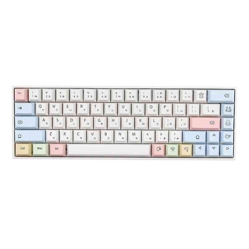 136 Keys Chalk Mechanical Keyboard Keycaps