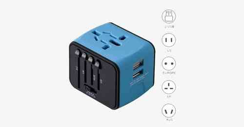 Universal Travel Adapter -  Socket With 2 Usb Ports