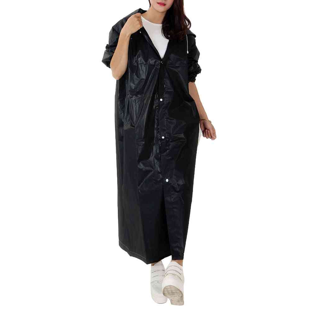 Unisex Outdoor Rainwear Cloth Hoodie Long Rain Waterproof Jacket