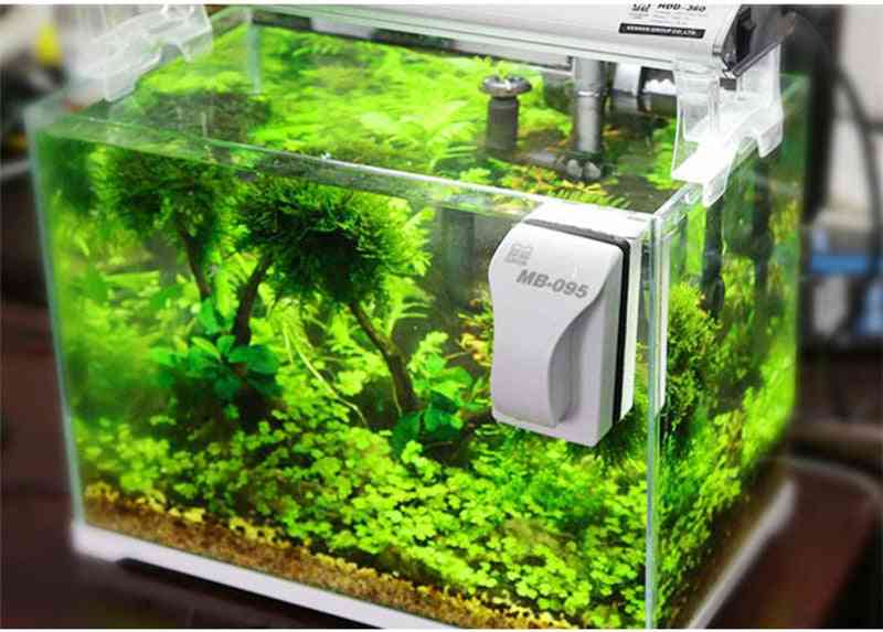 Floating Magnetic Brush Aquarium Fish Tank Glass Algae Scraper Cleaner Tool