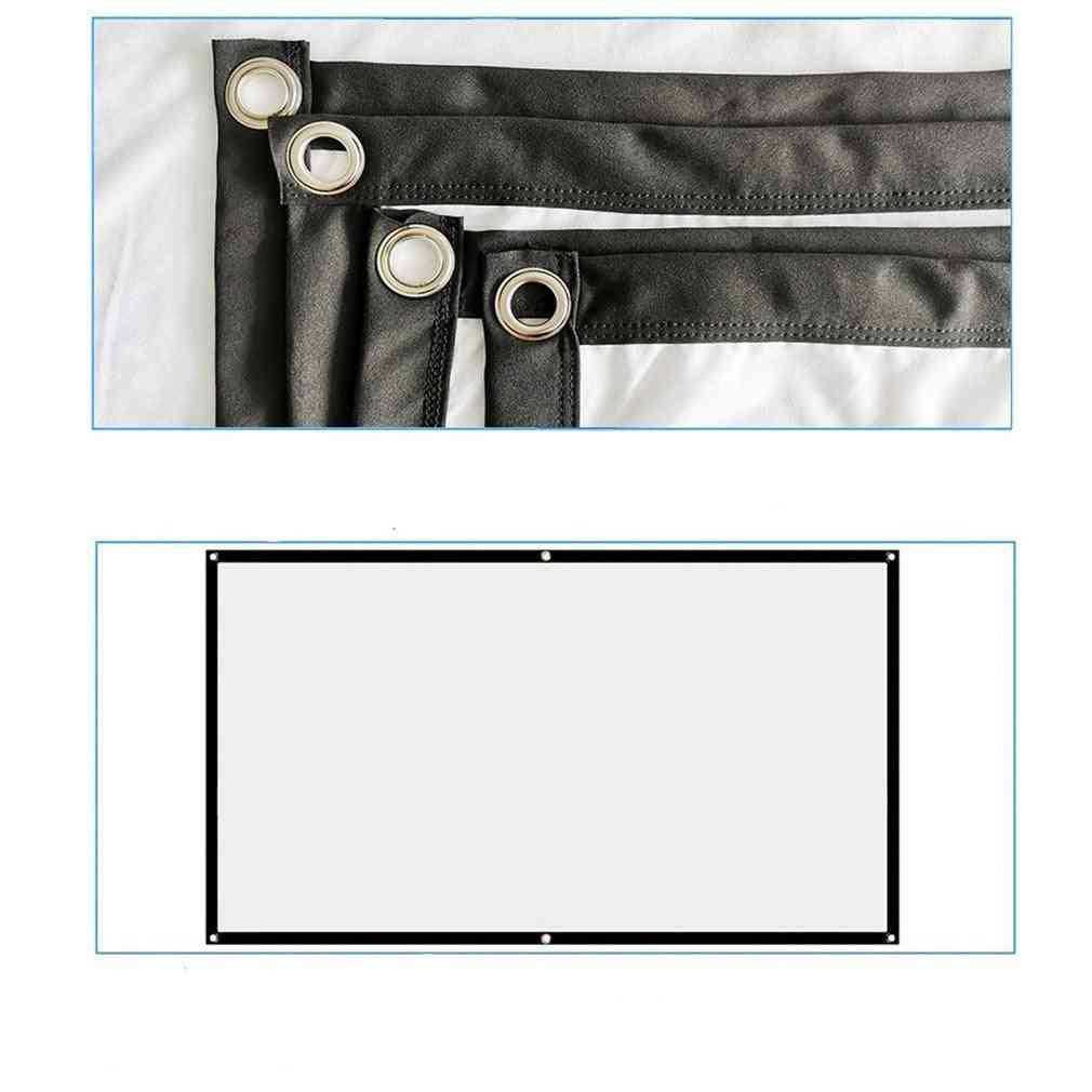Screen Cloth Projector Movie Outdoor Screen Foldable For Home