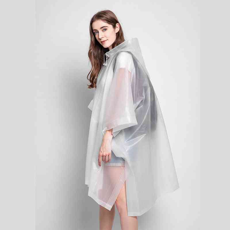 Multifunctional Raincoat Universal Transparent  Women Backpack Coat Cover
