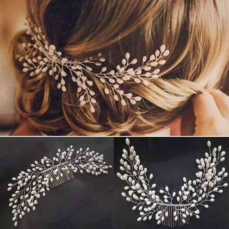 Rhinestone Pearl Bridal Hair Clip Accessories