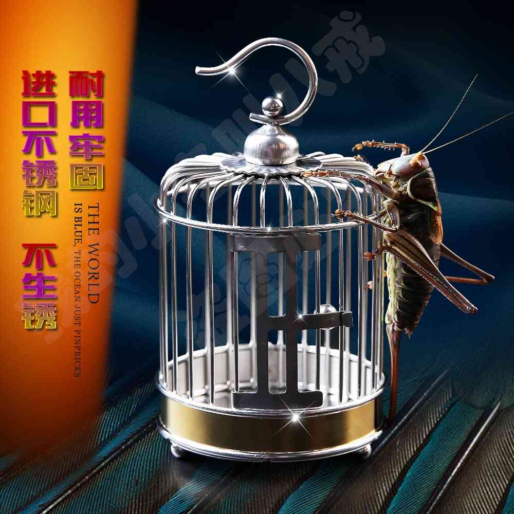 Stainless Steel  Antique Cricket  Keeper Cage