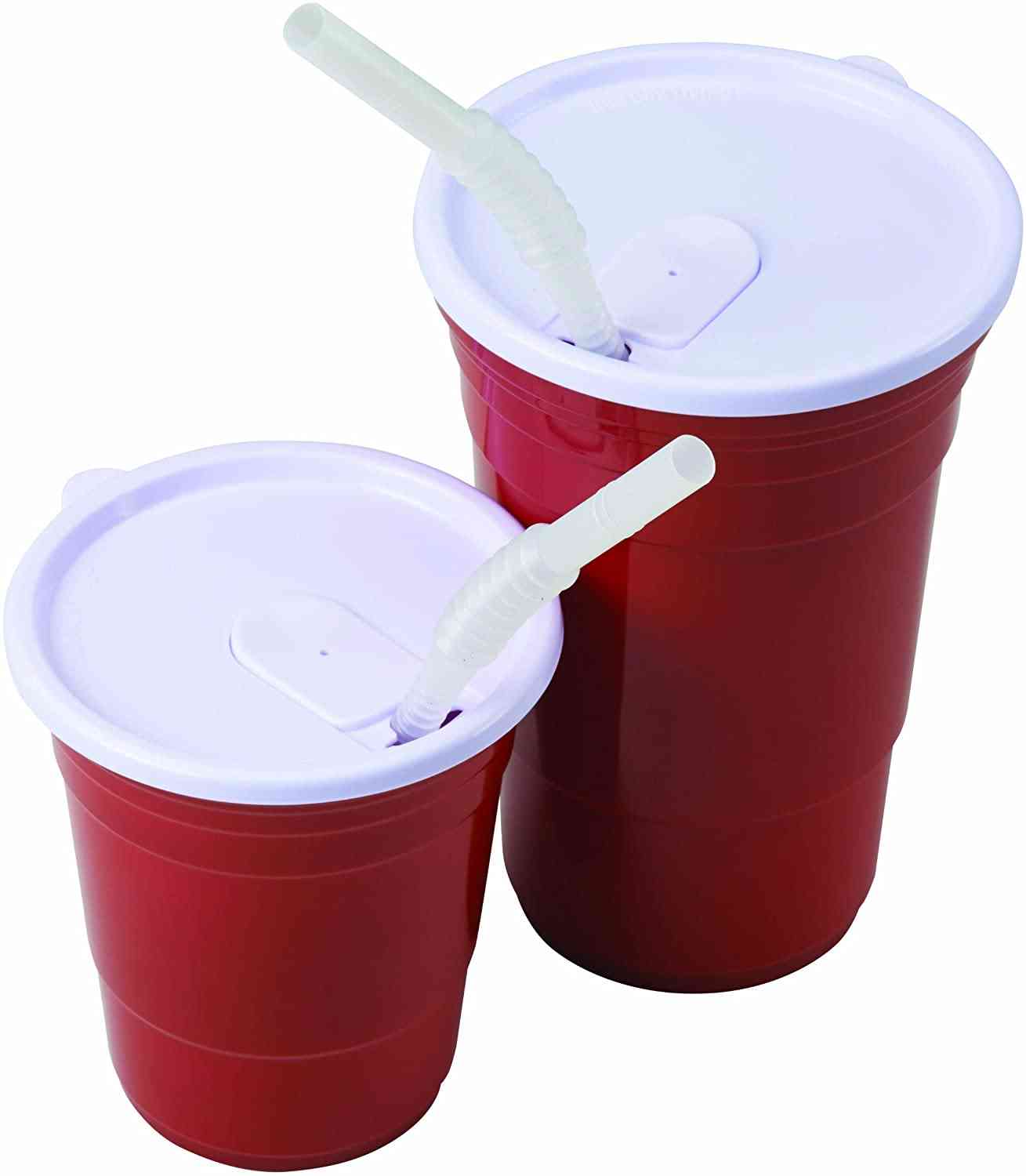 Red Cup Living Straw For 18-ounce -set Of 4