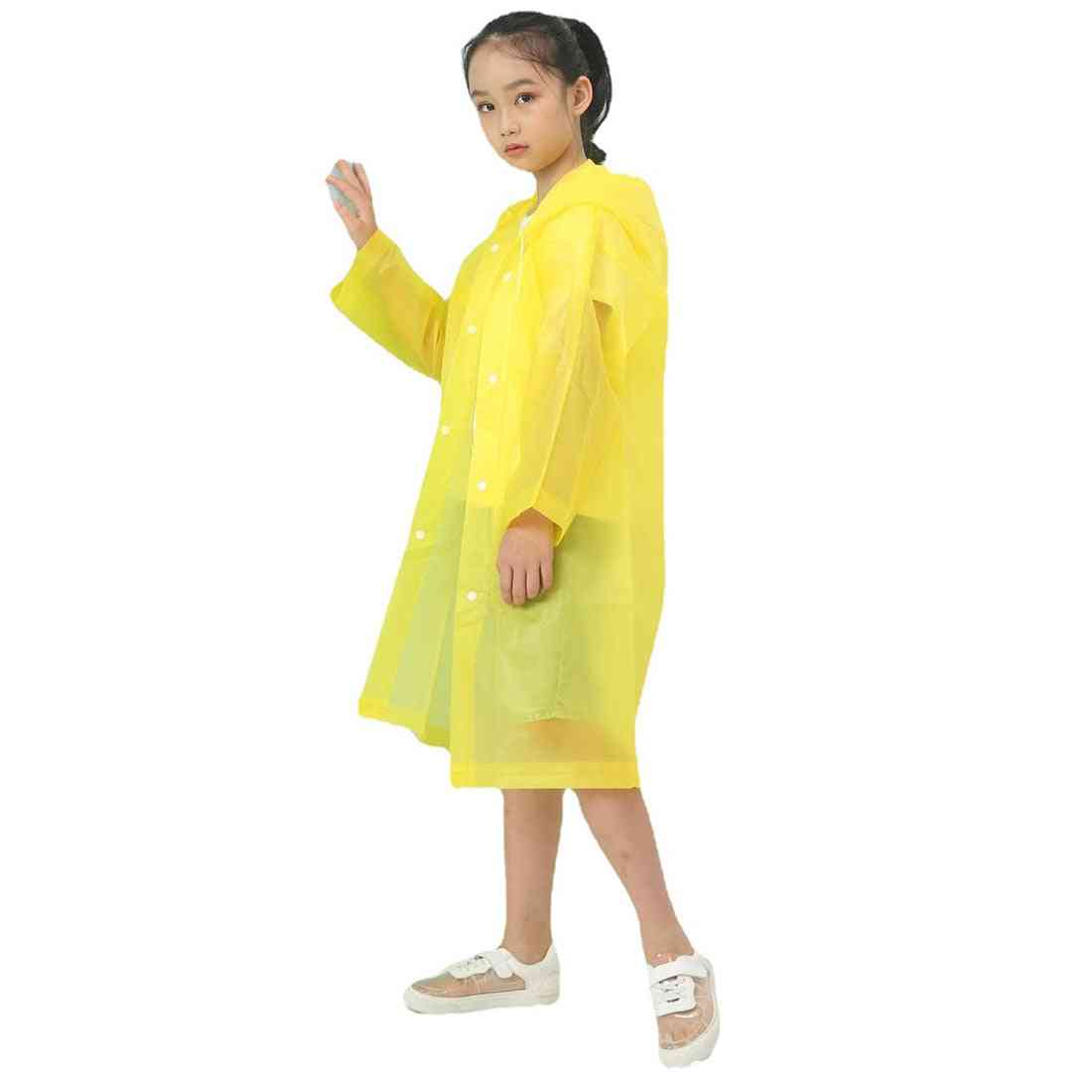 Reusable Kids Boy Girl Rain Coat Waterproof Suit For School Walking