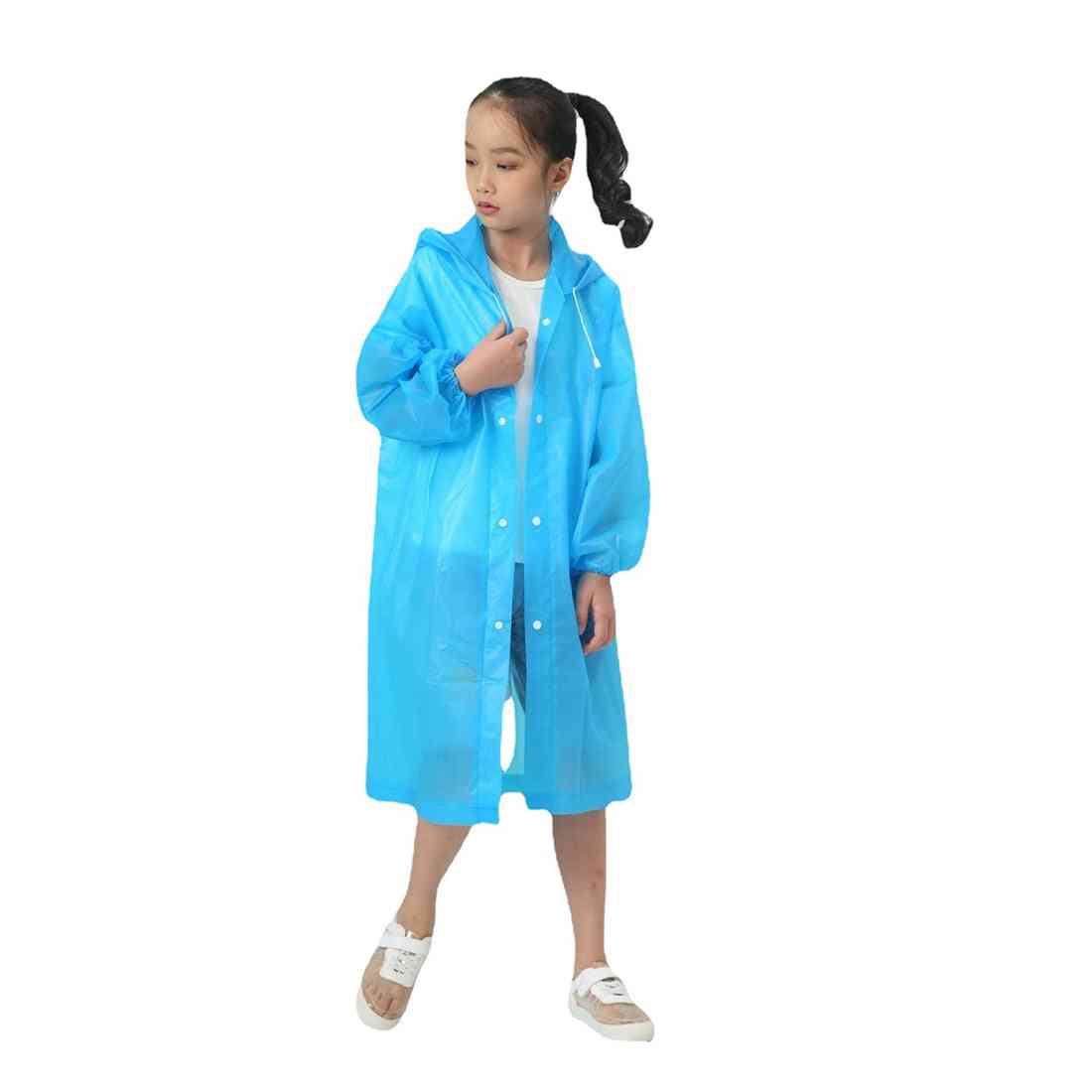 Reusable Kids Boy Girl Rain Coat Waterproof Suit For School Walking