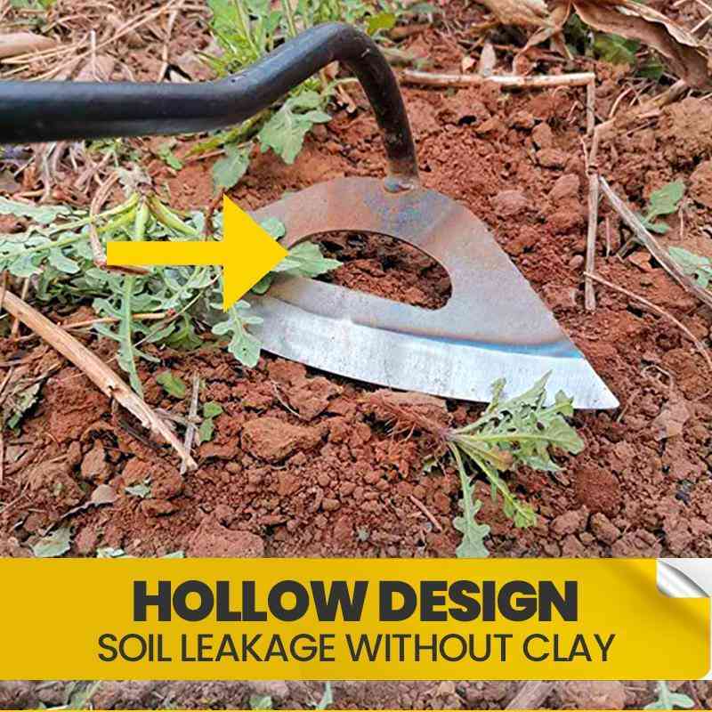 Handheld Weeding Rake Planting Vegetable Hardened Hollow Hoe