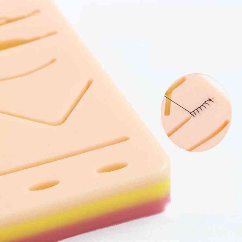 Surgical Simulation Wound Skin Suture Medical Students Practice Silicone Mold Double Eyelid Embedding Surgery Super Soft Module