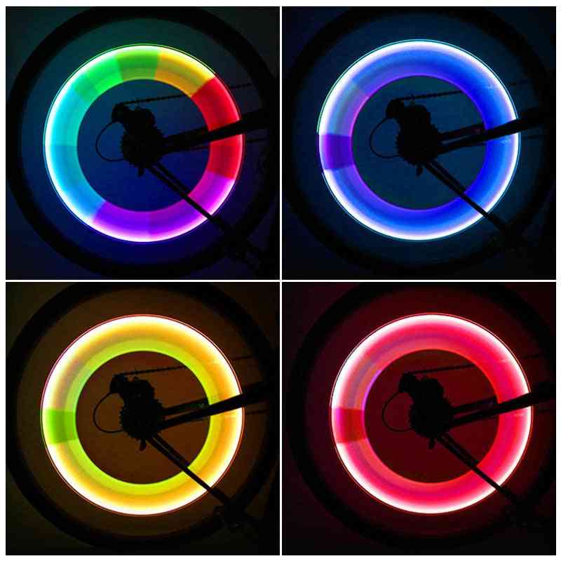 Farverig ventilstammehætte til dæklampe til cykelcykelhjul