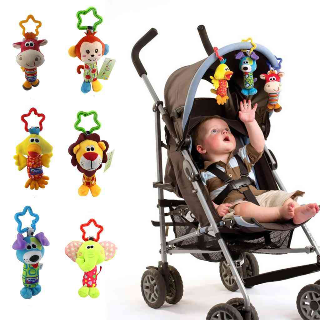 Baby Hanging Rattles Puppet Handbells Crib Stroller Toy