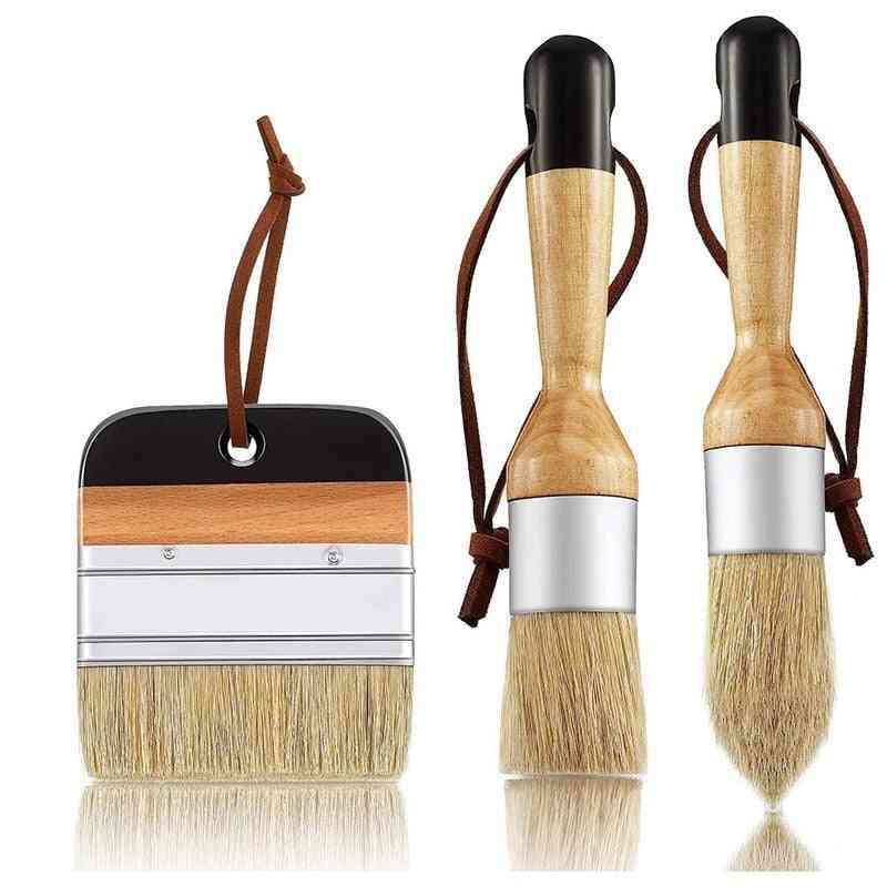Chalk And Wax Paint Brushes For Wood Furniture