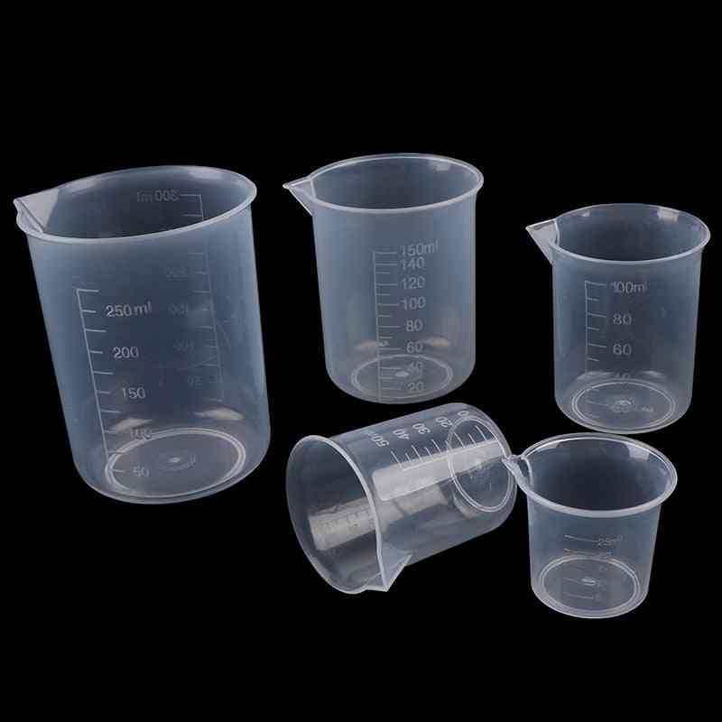 Transparent Kitchen Laboratory Plastic Volumetric Beaker Measuring Cup