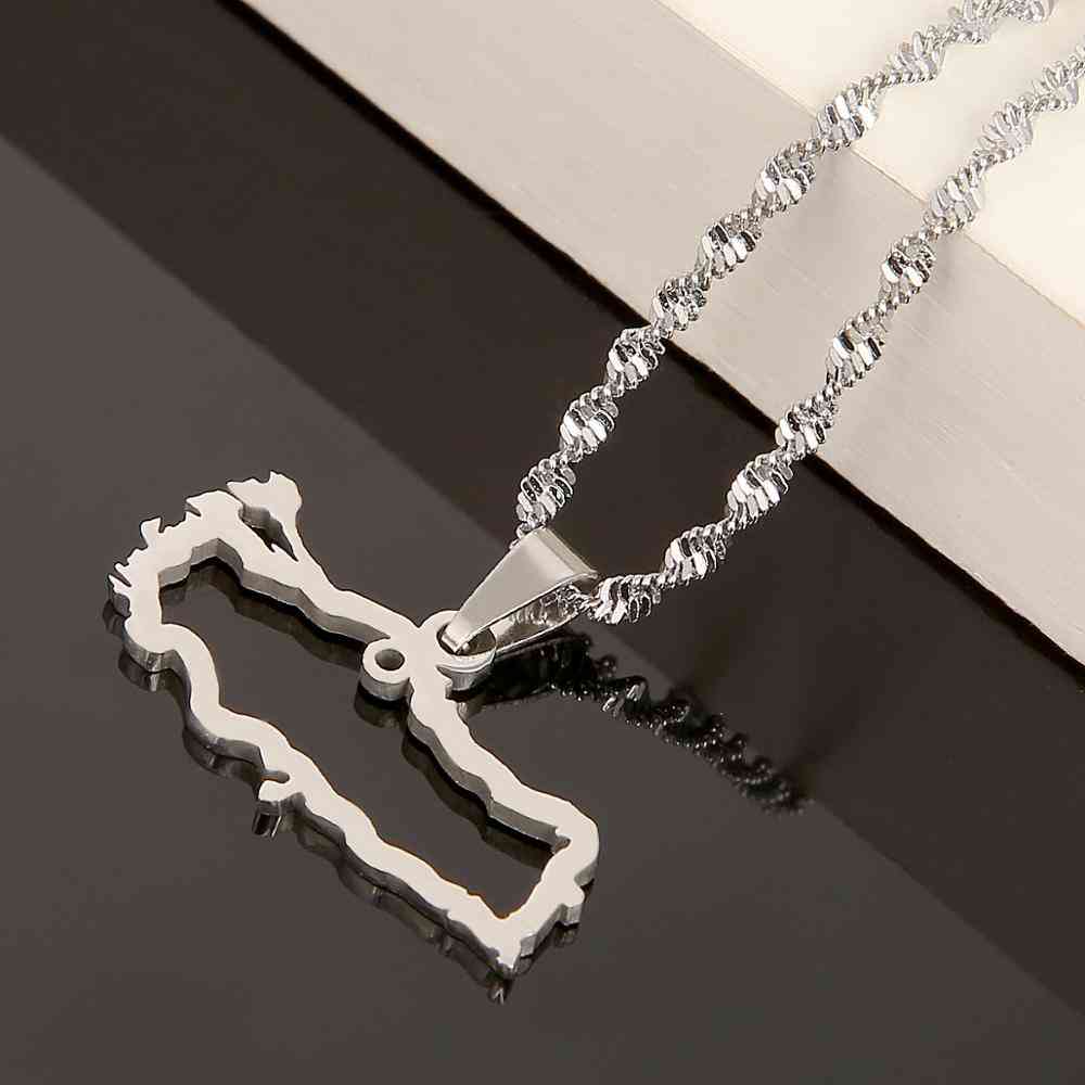 Stainless Steel Pendant Necklace For Women Men